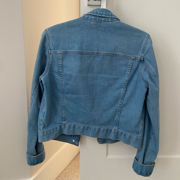 ZARA Light blue Cropped Denim Jacket - Picture 3 of 3